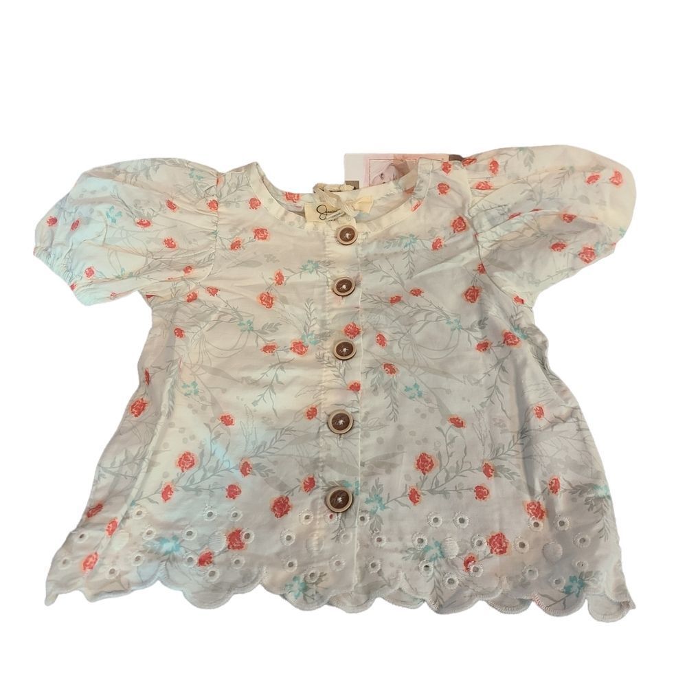 Jessica Simpson Girls Floral Button Down Top Size 18M